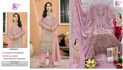 232 Dinsaa Suit Georgette Pakistani Salwar Suits