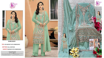 232 Dinsaa Suit Georgette Pakistani Salwar Suits