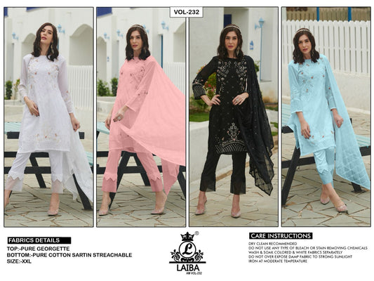 232 Laiba Georgette Pakistani Readymade Suits