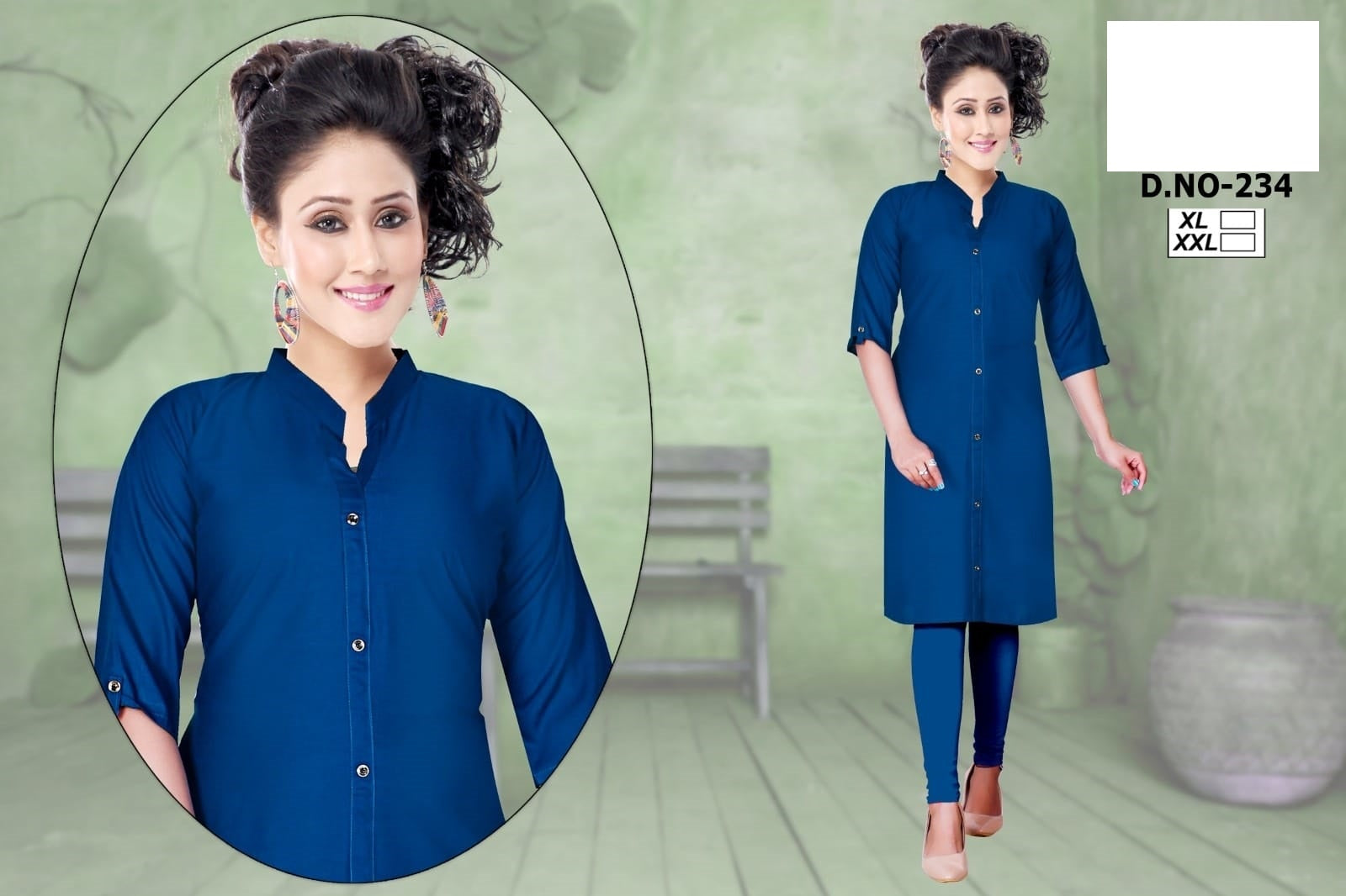 234-2212 Zoya Knee Length Kurtis