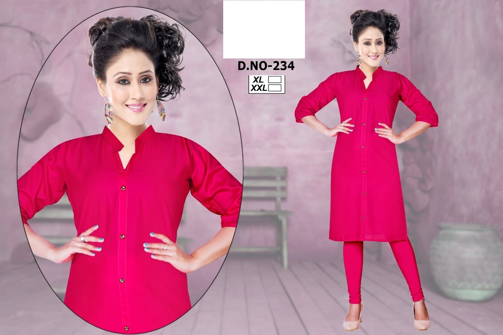 234-2212 Zoya Knee Length Kurtis