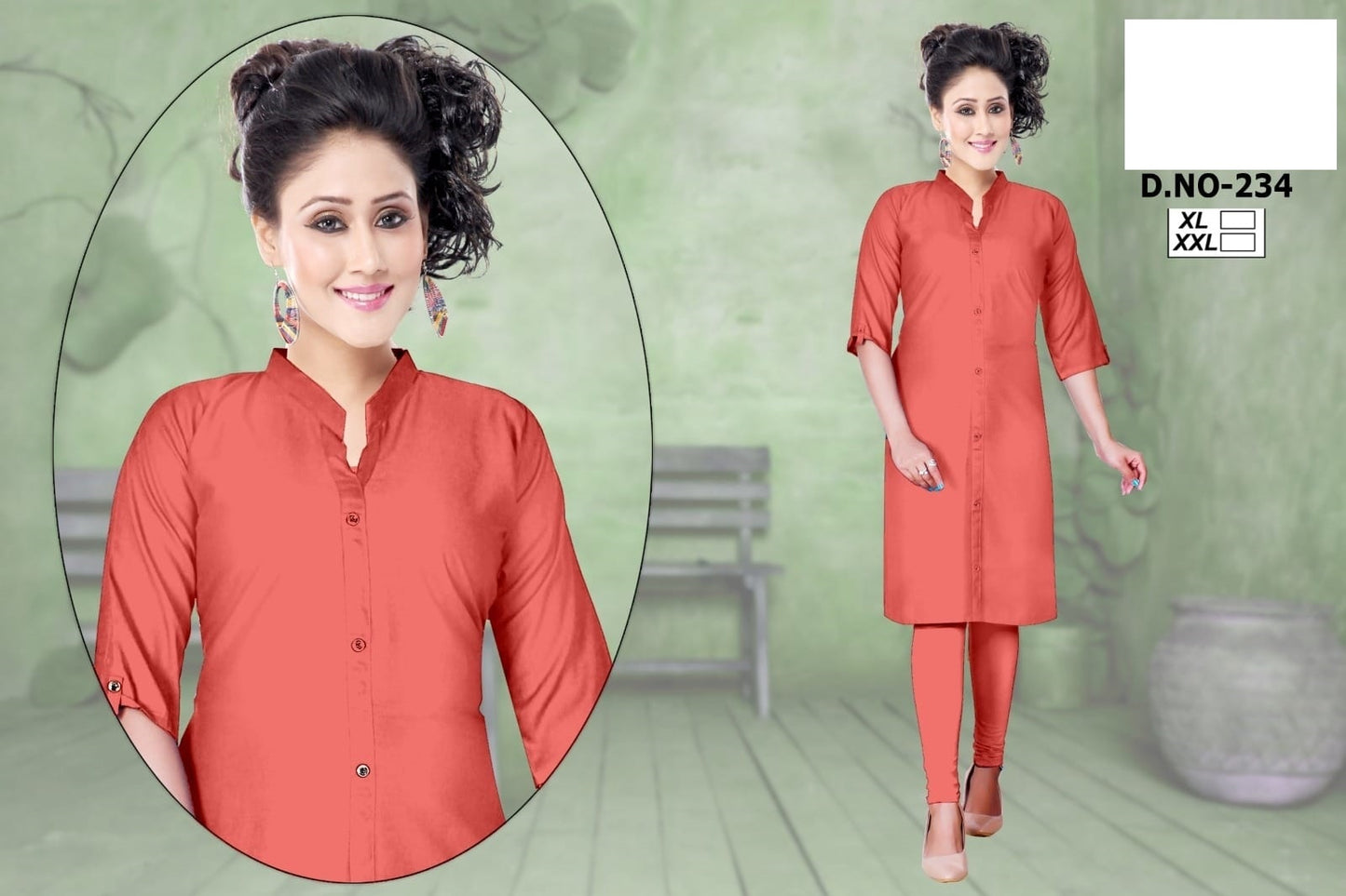 234-2212 Zoya Knee Length Kurtis