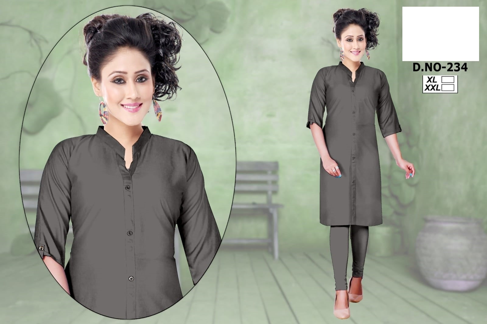 234-2212 Zoya Knee Length Kurtis