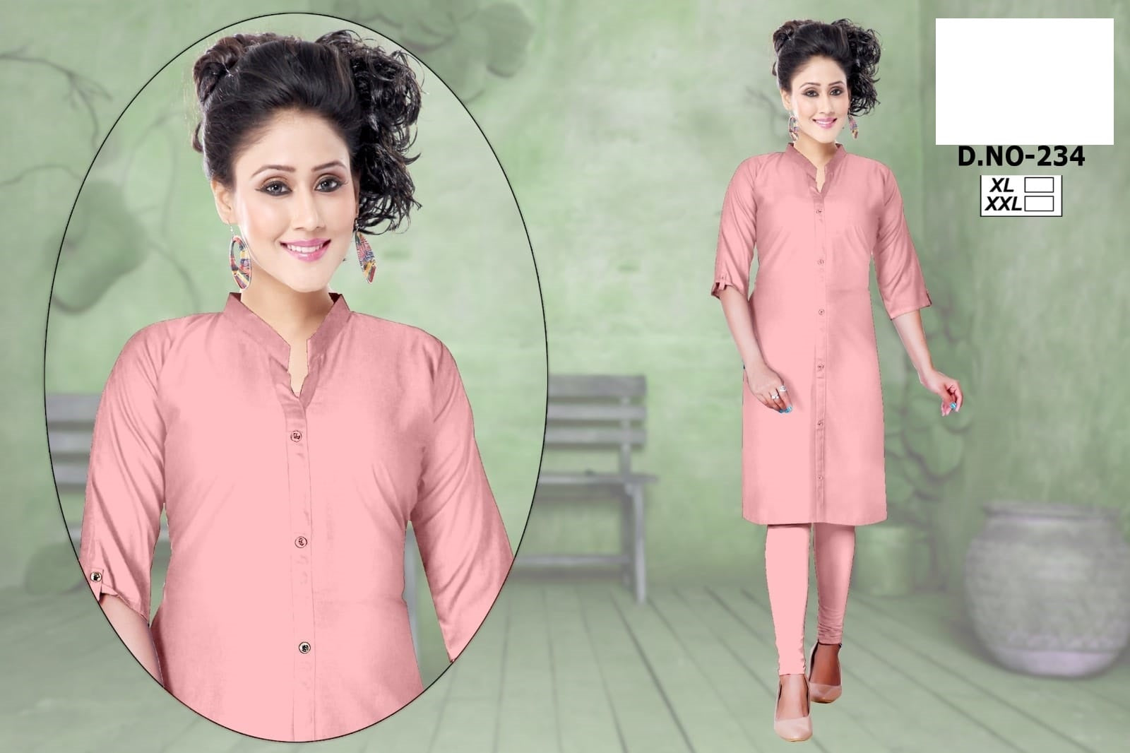 234-2212 Zoya Knee Length Kurtis