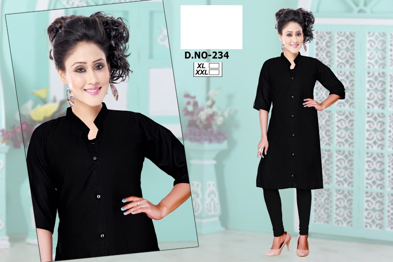 234-2212 Zoya Knee Length Kurtis