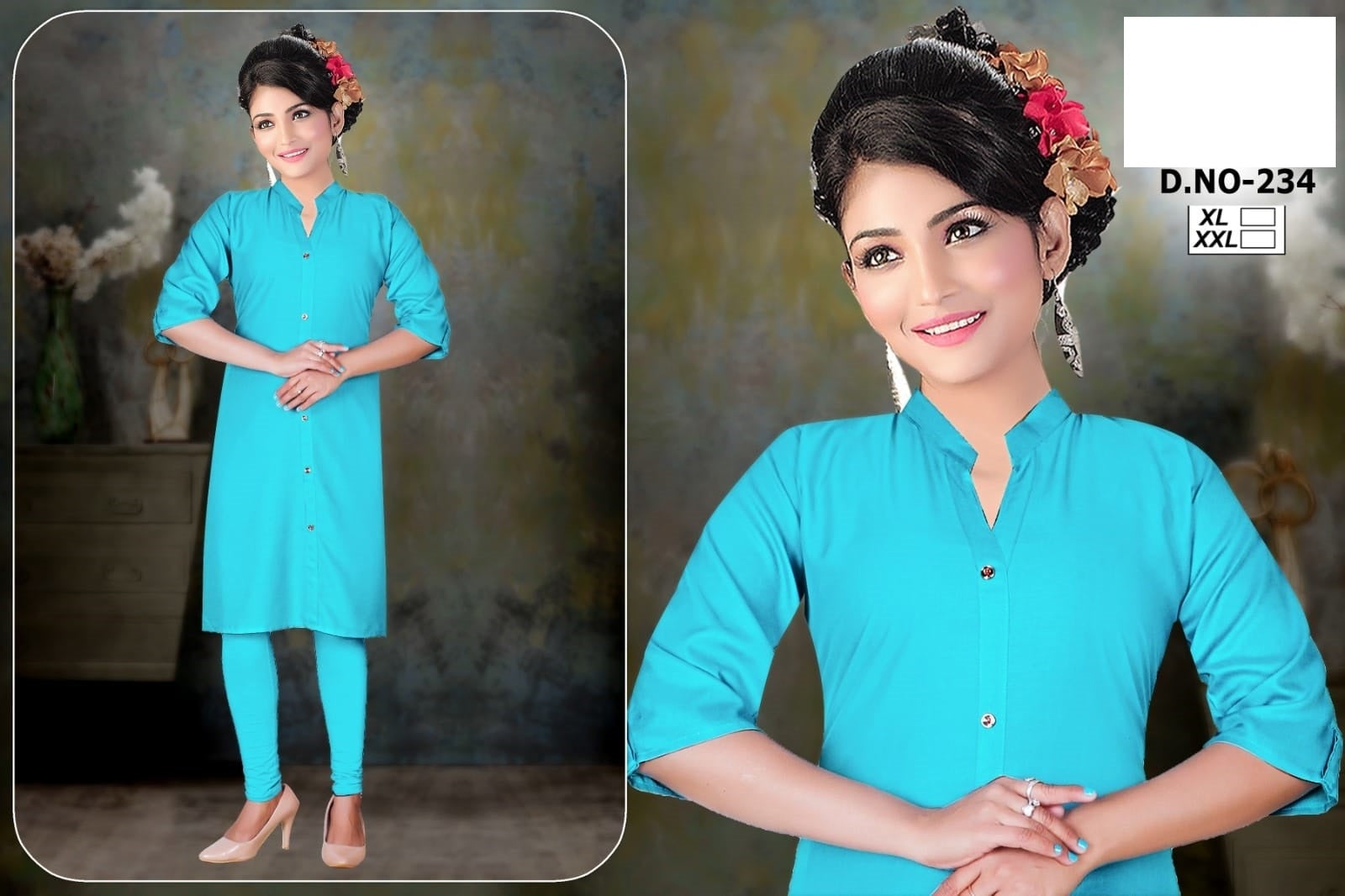 234-2212 Zoya Knee Length Kurtis