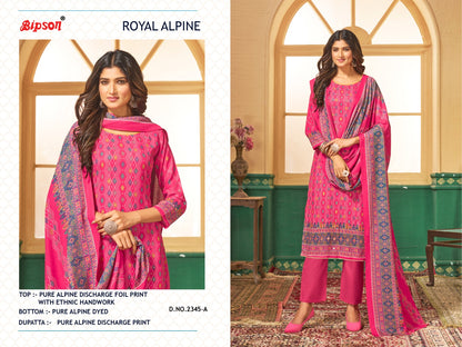 2345 Royal Bipson Prints Alpine Pant Style Suits