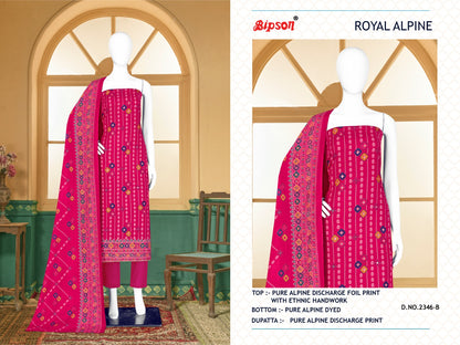 2346 Royal Bipson Prints Alpine Pant Style Suits