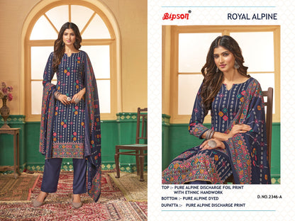 2346 Royal Bipson Prints Alpine Pant Style Suits