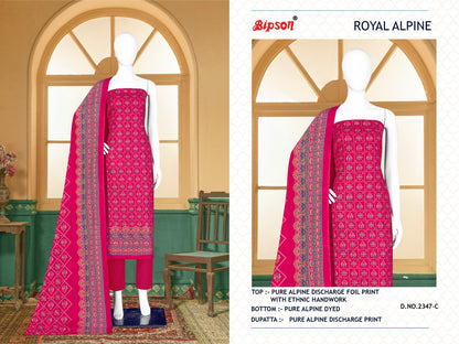 2347 Royal Bipson Prints Alpine Pant Style Suits