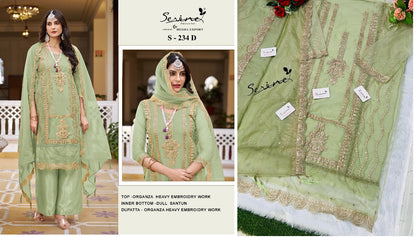 234 Serine Organza Pakistani Salwar Suits