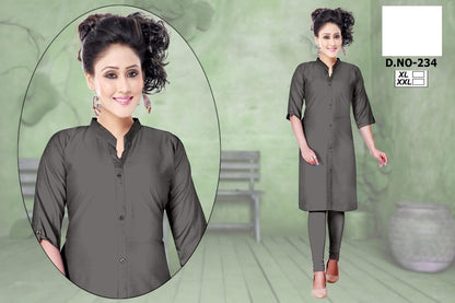 234 Zoya Rayon Knee Length Kurtis