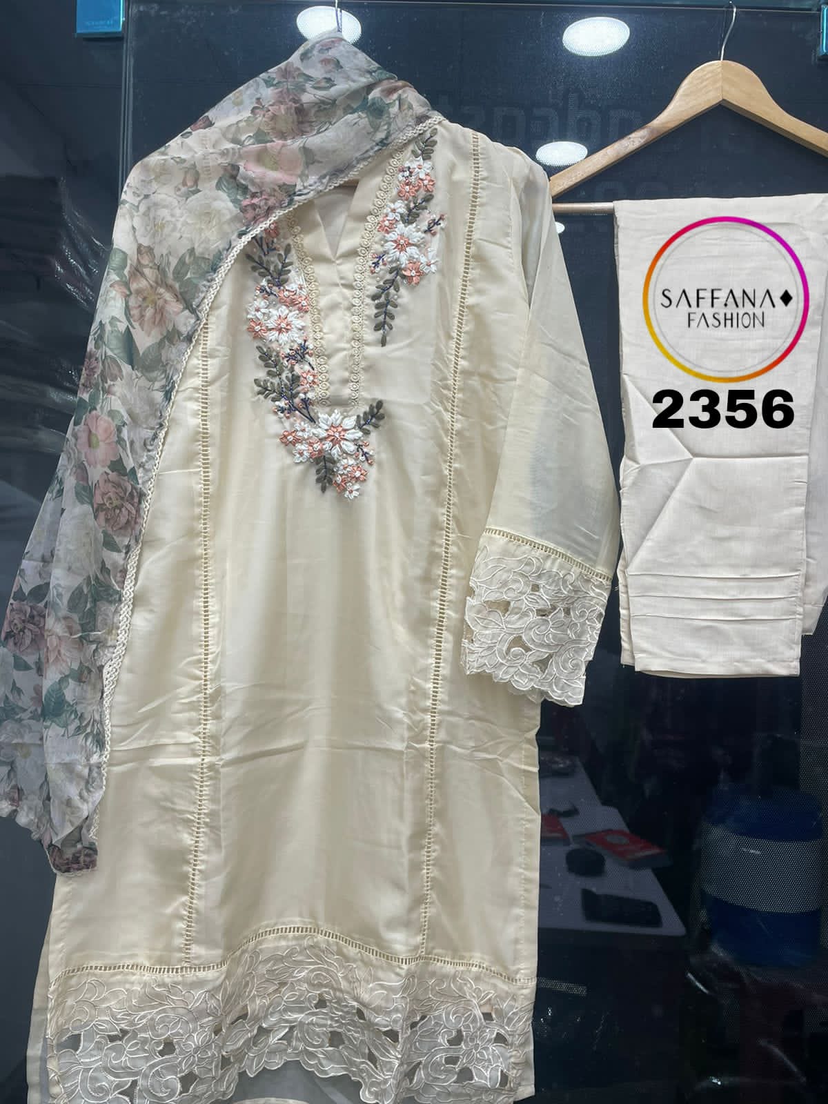 2356-Colours Saffana Soft Organza Pakistani Readymade Suits