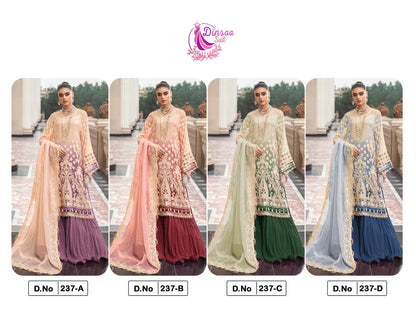 237 Dinsaa Suit Georgette Pakistani Salwar Suits