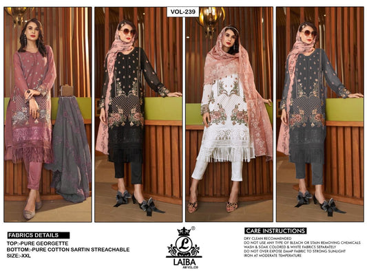 239 Laiba Georgette Pakistani Readymade Suits