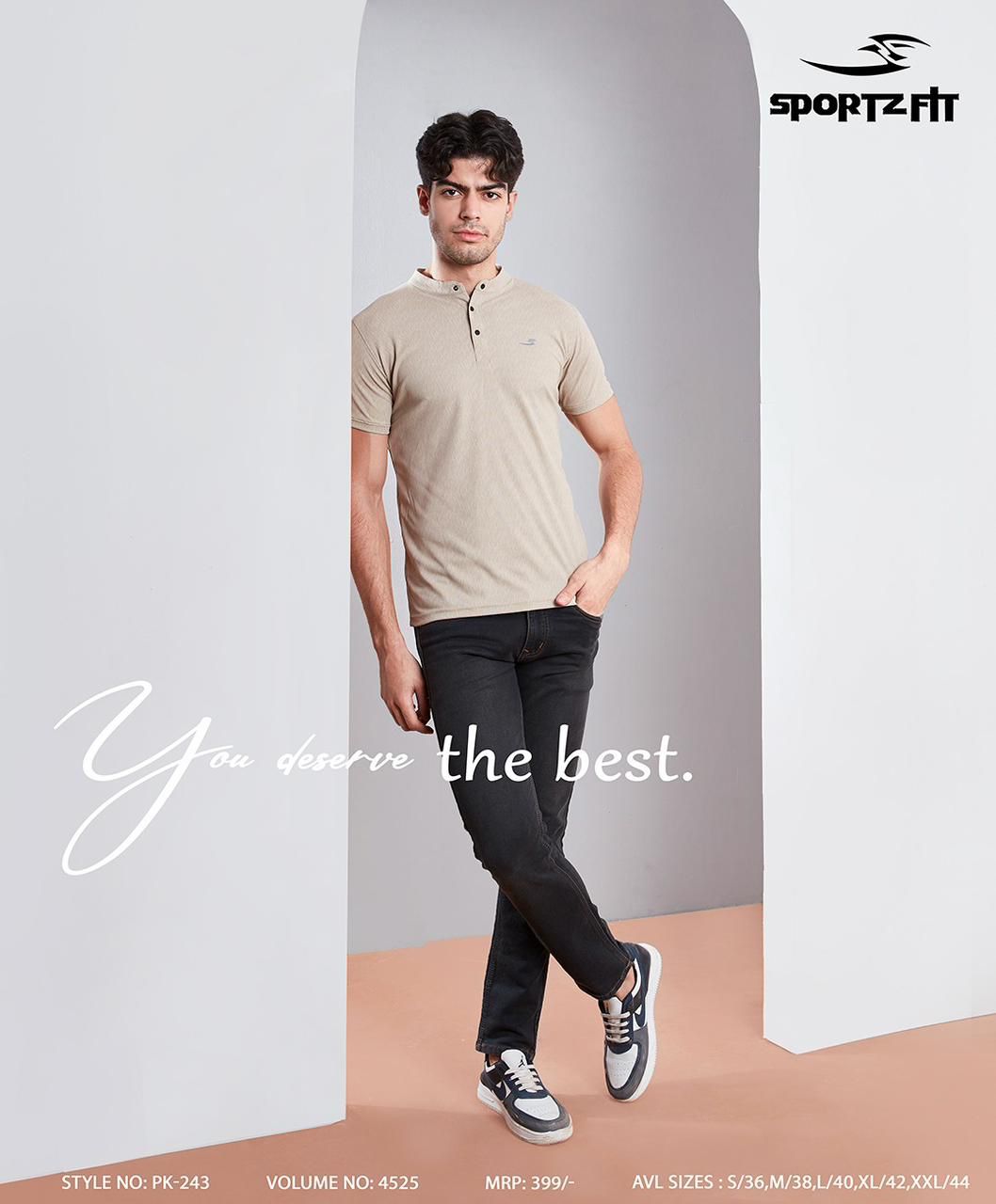 243 Sportz Fit Pique Mens Tshirts