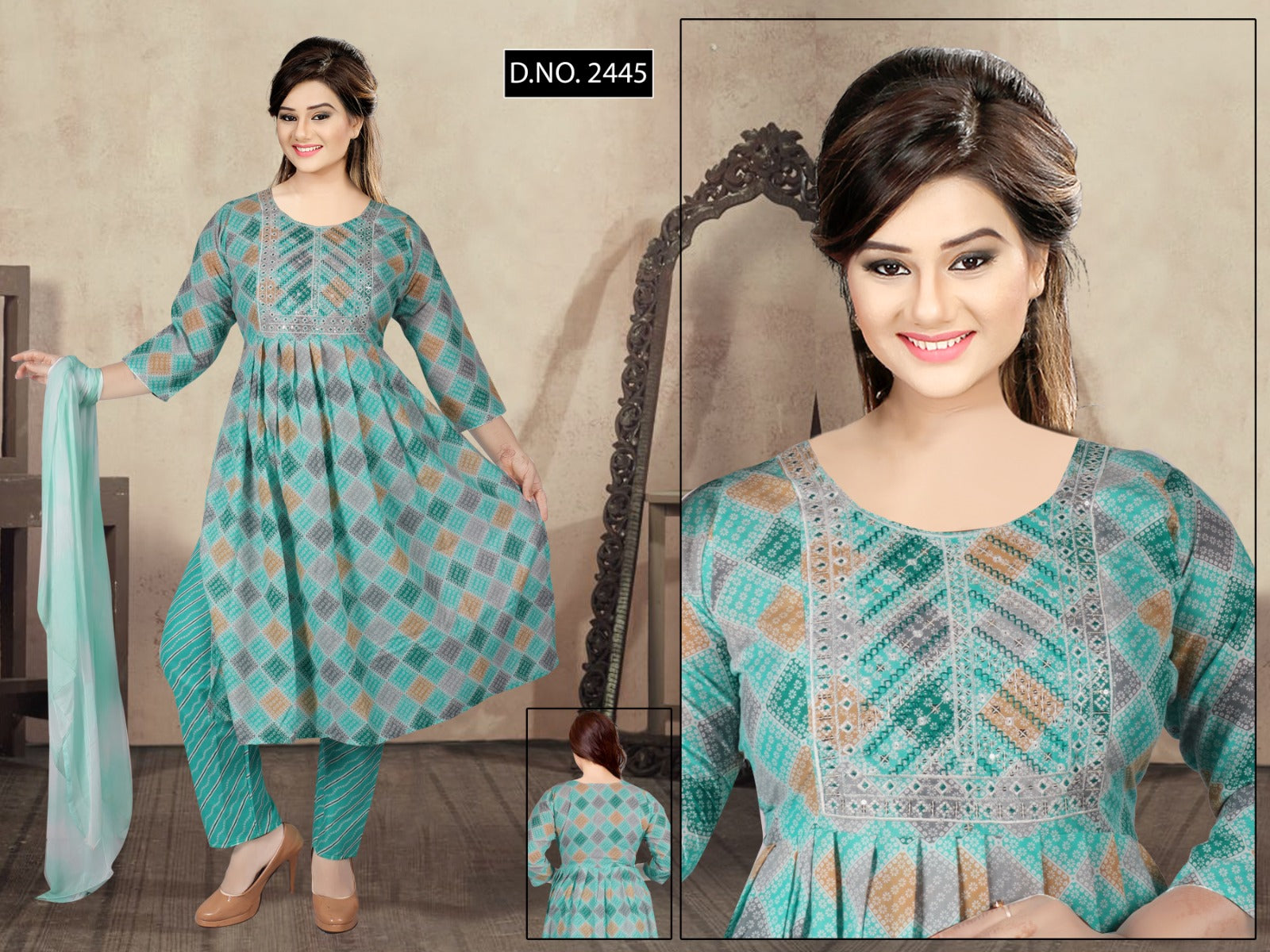 2445 Trahul Cotton Readymade Pant Style Suits