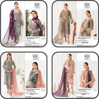 249-264-269-270 Mushq Georgette Pakistani Salwar Suits