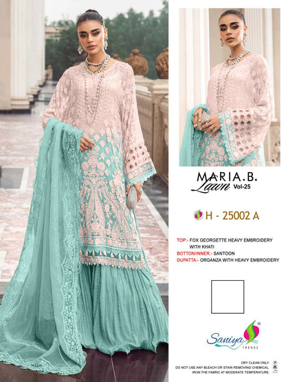25002 Saniya Trendz Georgette Pakistani Salwar Suits