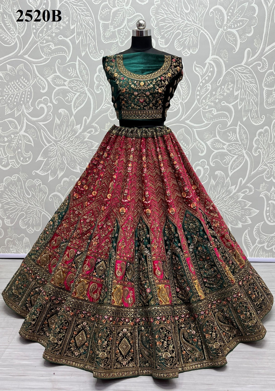 2520 Anjani Art Velvet Lehenga Choli