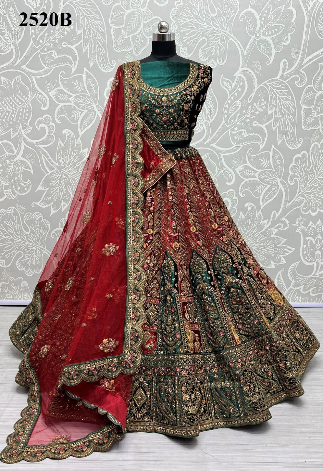 2520 Anjani Art Velvet Lehenga Choli