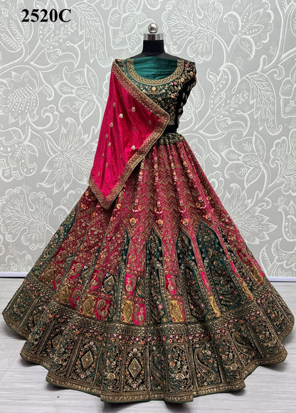2520 Anjani Art Velvet Lehenga Choli
