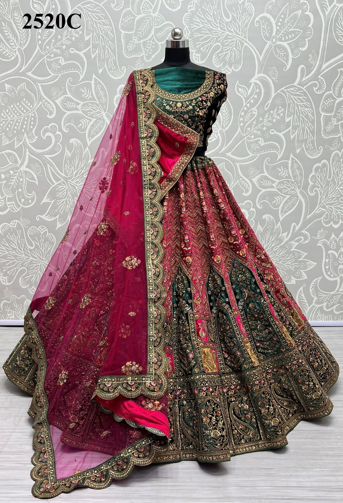 2520 Anjani Art Velvet Lehenga Choli