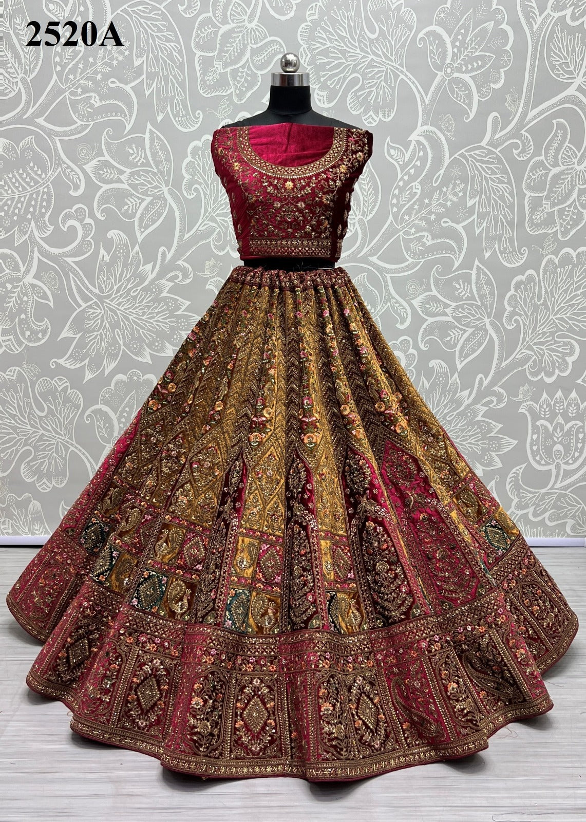 2520 Anjani Art Velvet Lehenga Choli