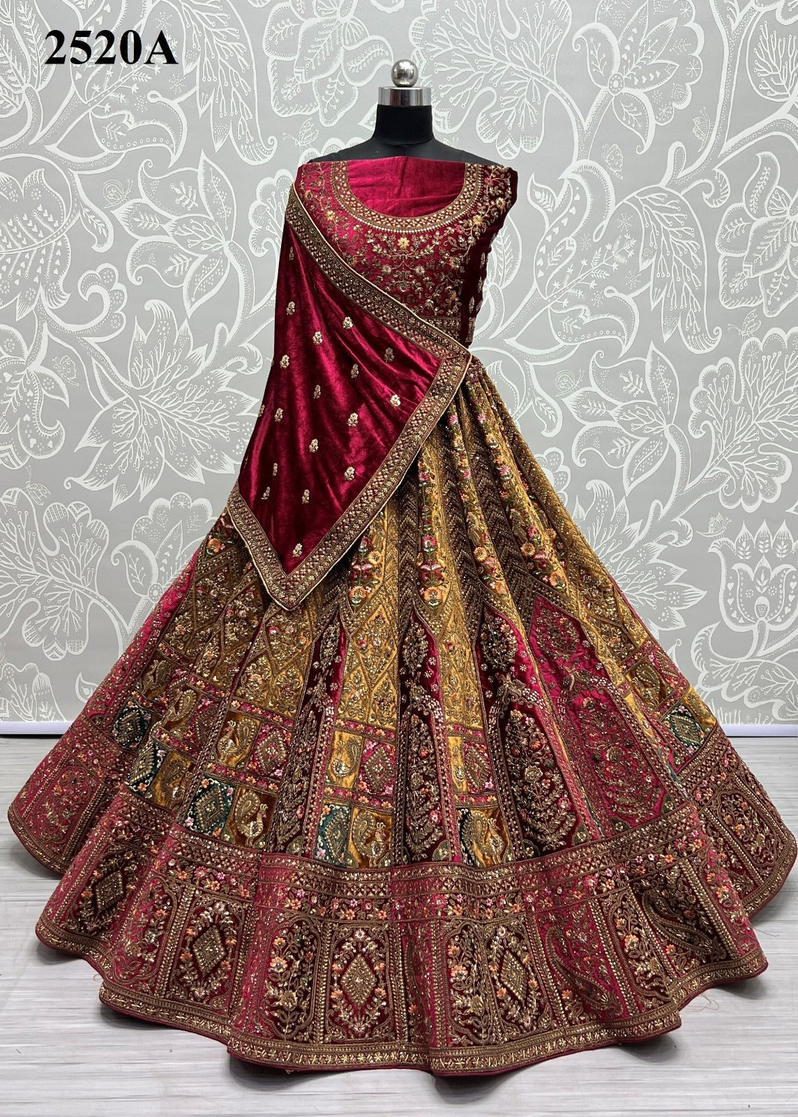 2520 Anjani Art Velvet Lehenga Choli