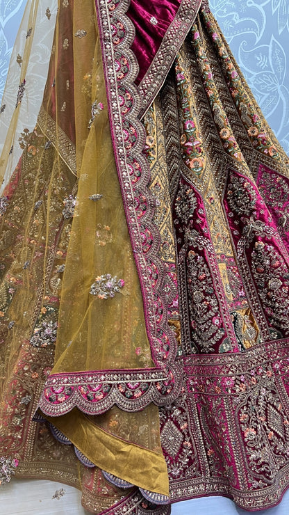 2520 Anjani Art Velvet Lehenga Choli
