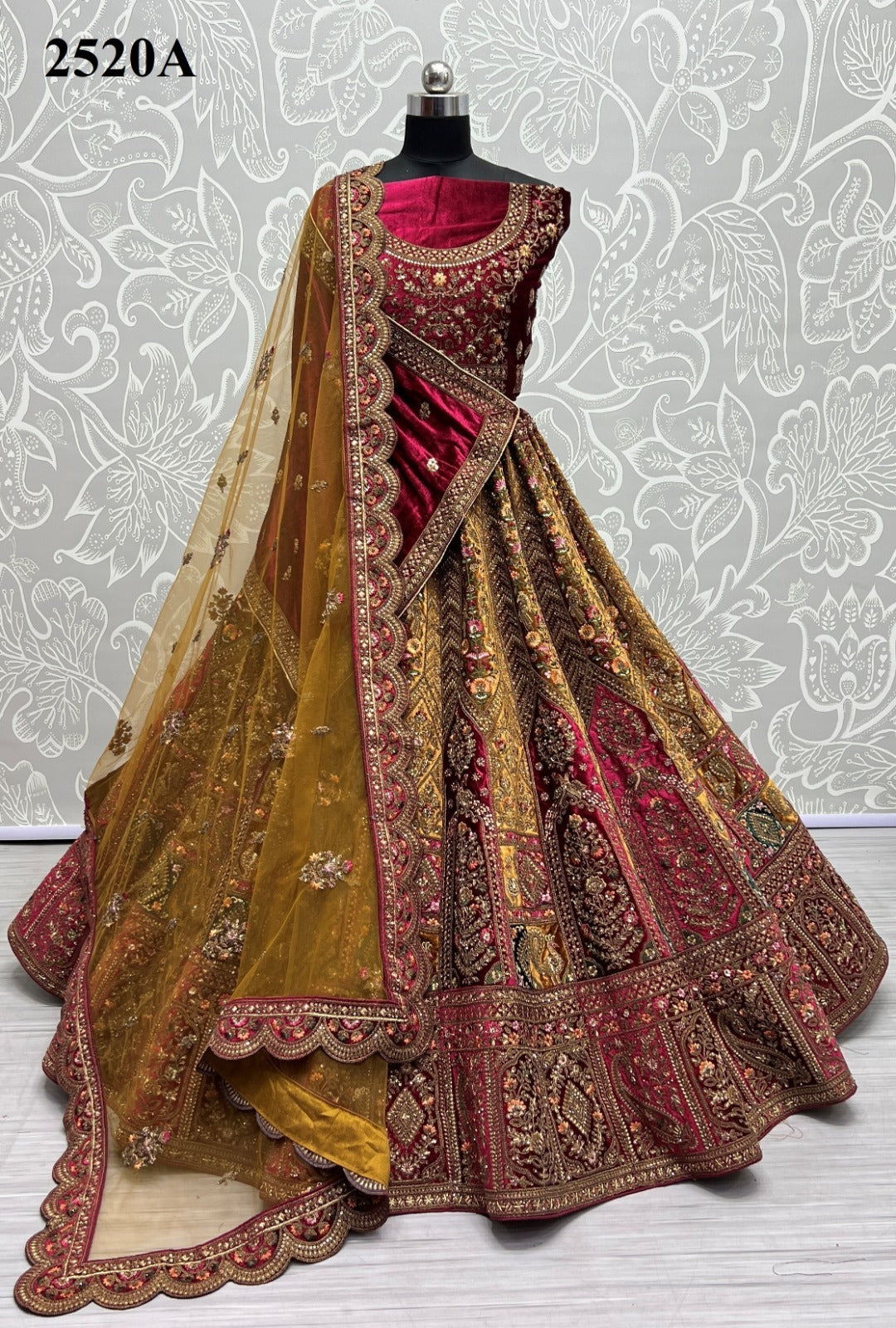 2520 Anjani Art Velvet Lehenga Choli