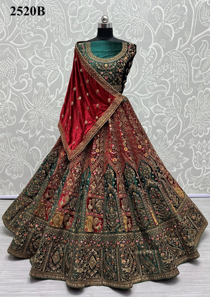 2520 Anjani Art Velvet Lehenga Choli