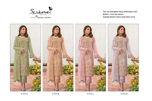 253 Serine Fox Georgette Pakistani Salwar Suits