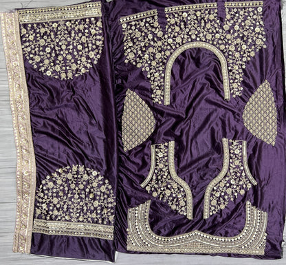 2565 Anjani Art Velvet Bridal Lehenga Choli