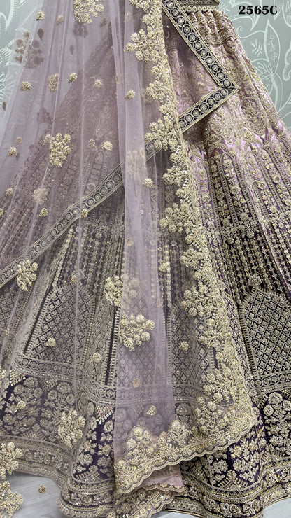 2565 Anjani Art Velvet Bridal Lehenga Choli