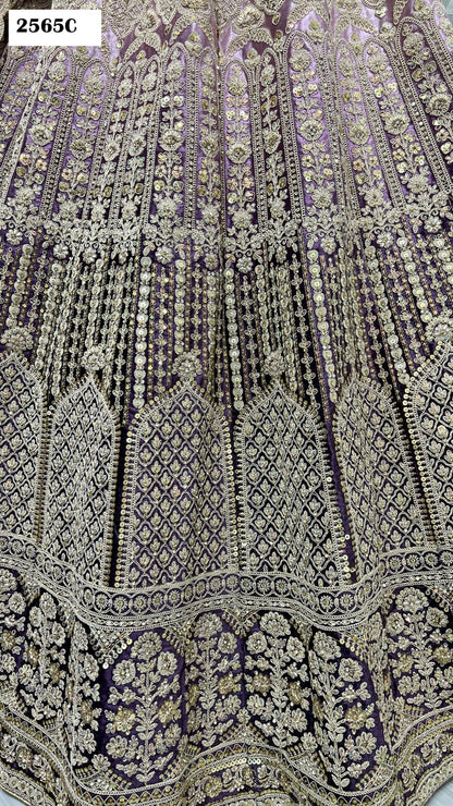 2565 Anjani Art Velvet Bridal Lehenga Choli