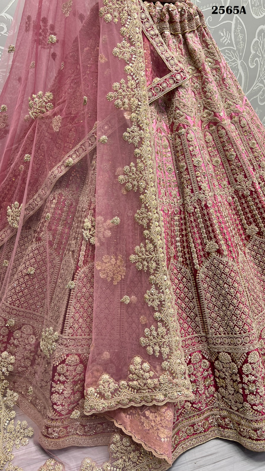 2565 Anjani Art Velvet Bridal Lehenga Choli