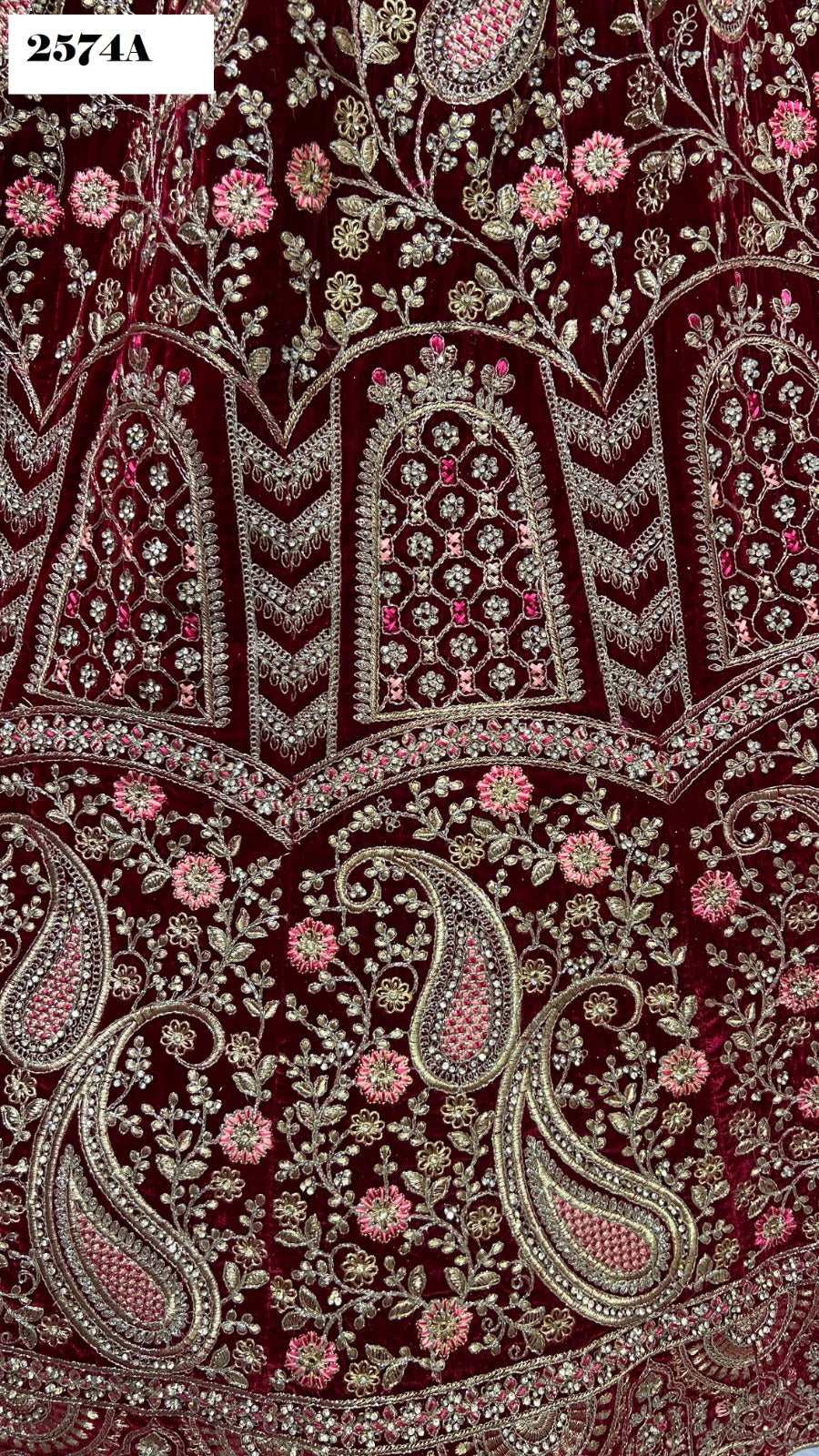 2574 Anjani Art Velvet Bridal Lehenga Choli