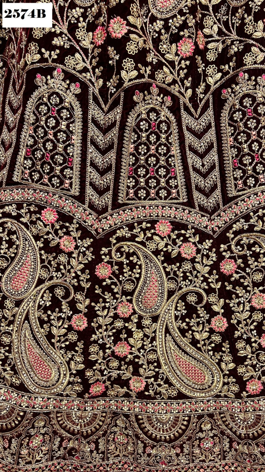 2574 Anjani Art Velvet Bridal Lehenga Choli