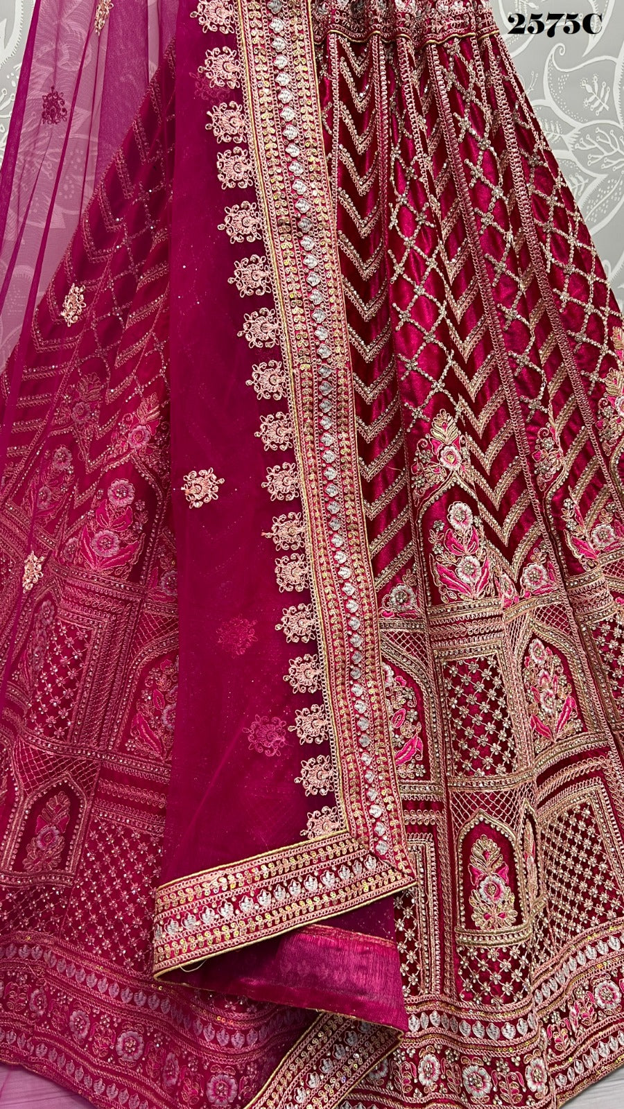 2575 Anjani Art Velvet Bridal Lehenga Choli