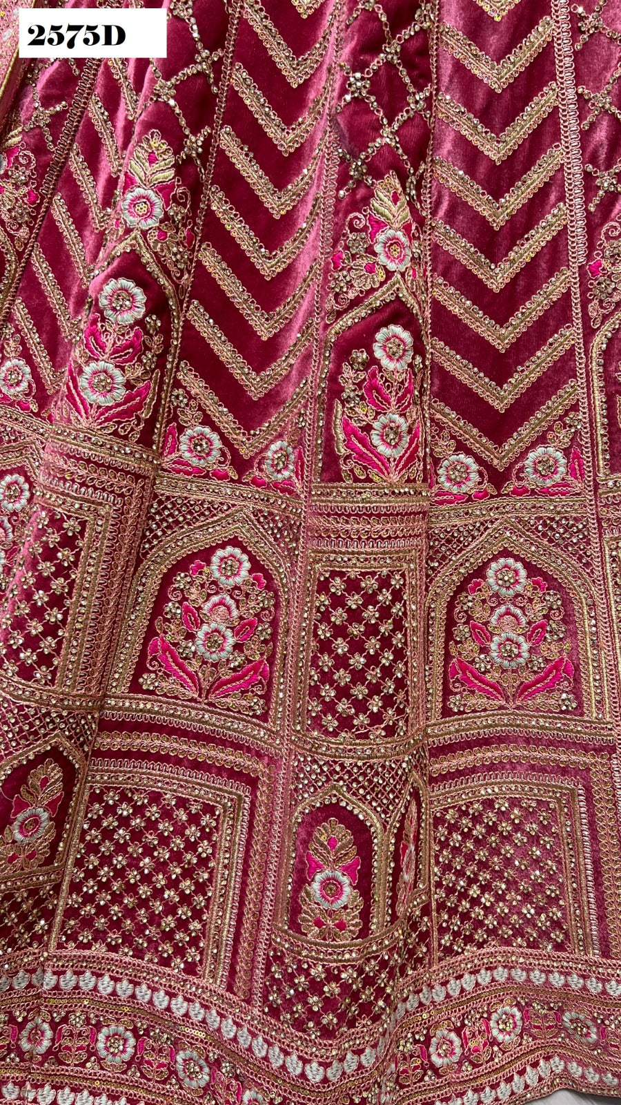 2575 Anjani Art Velvet Bridal Lehenga Choli