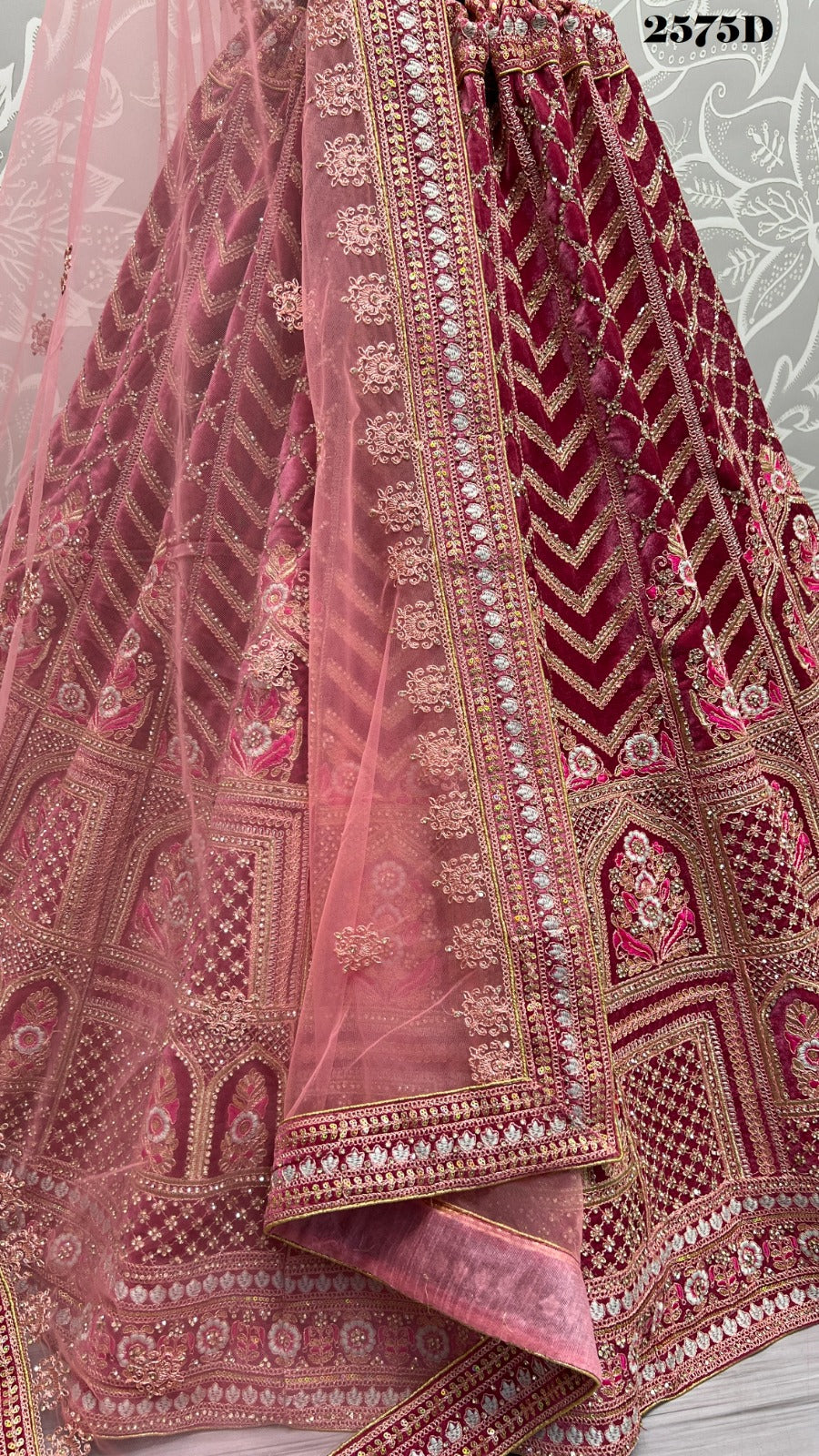 2575 Anjani Art Velvet Bridal Lehenga Choli