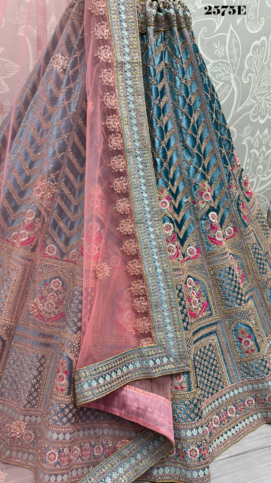 2575 Anjani Art Velvet Bridal Lehenga Choli