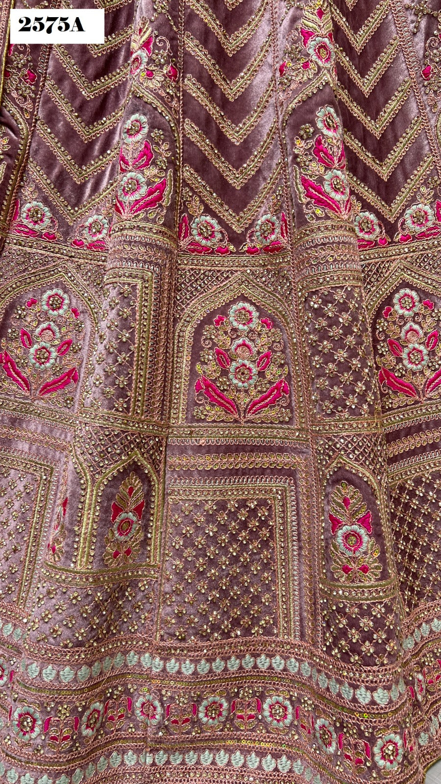 2575 Anjani Art Velvet Bridal Lehenga Choli