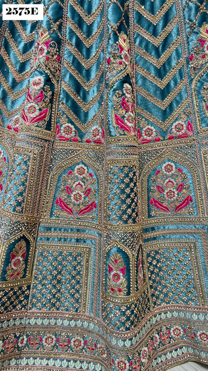 2575 Anjani Art Velvet Bridal Lehenga Choli