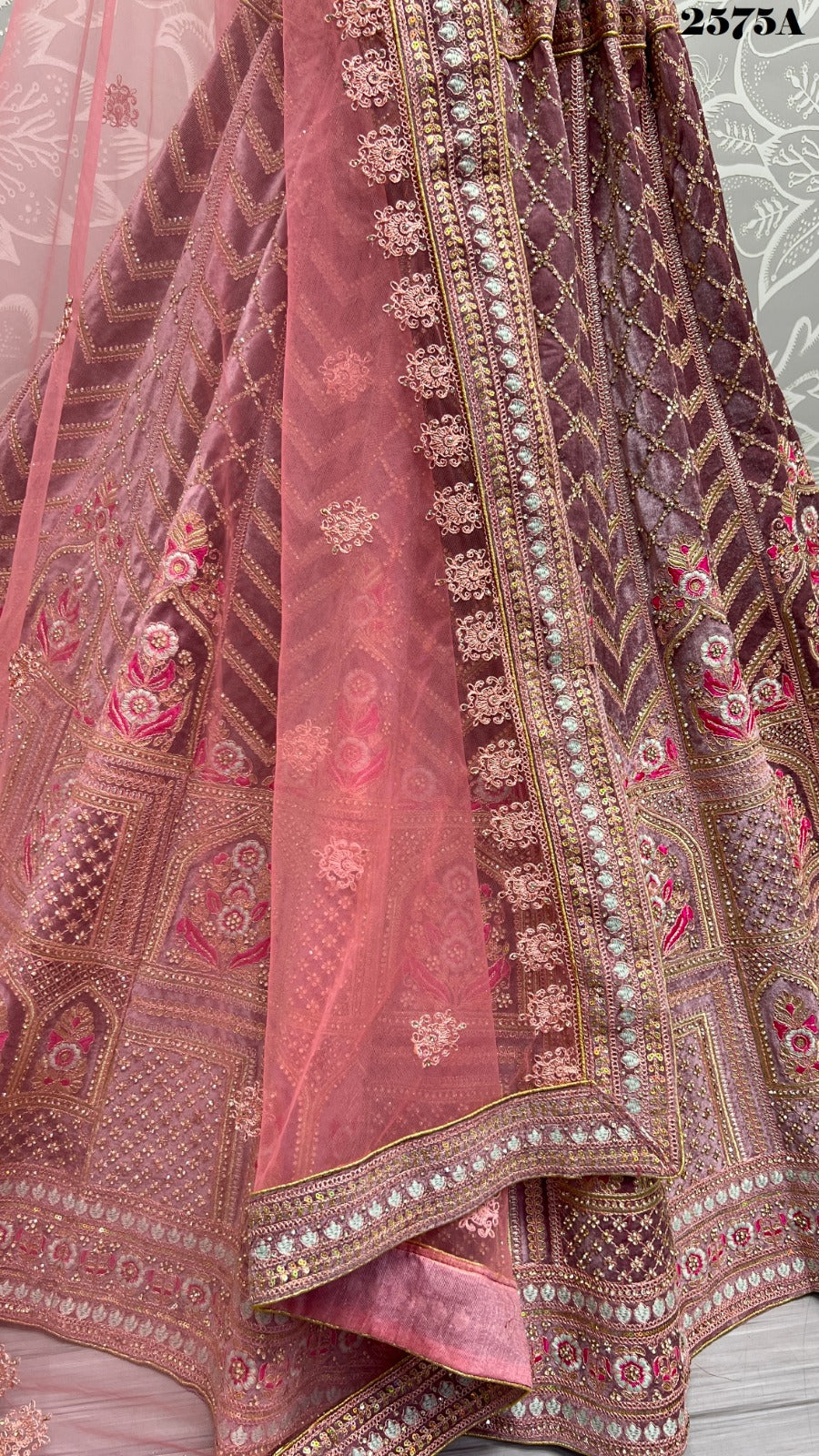 2575 Anjani Art Velvet Bridal Lehenga Choli