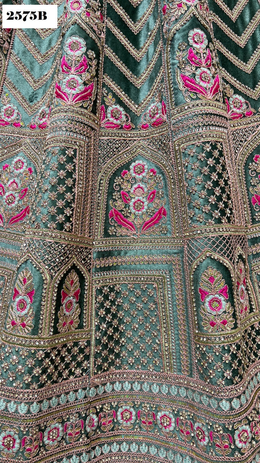 2575 Anjani Art Velvet Bridal Lehenga Choli