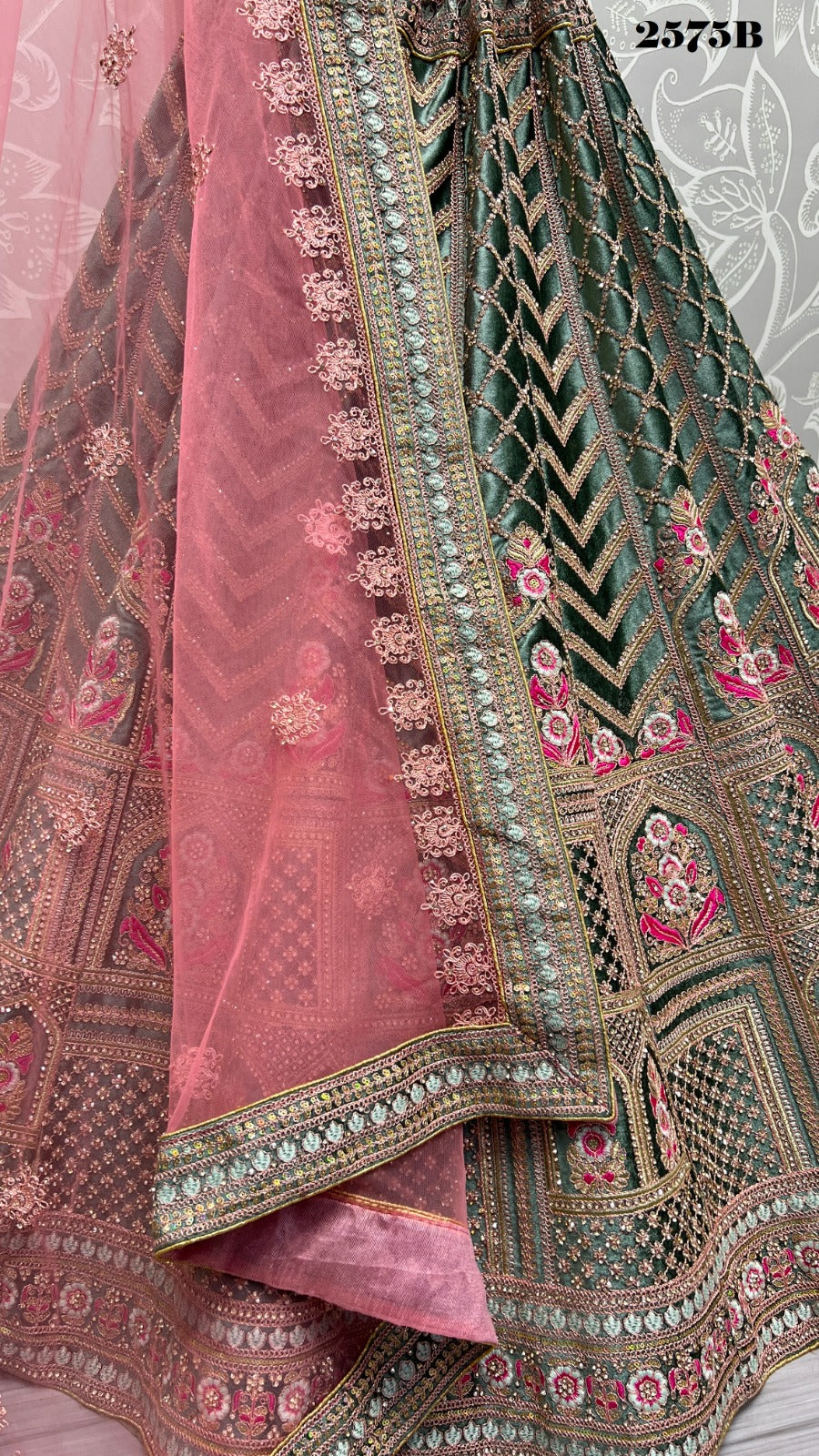 2575 Anjani Art Velvet Bridal Lehenga Choli