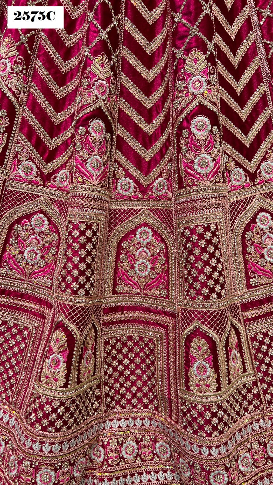 2575 Anjani Art Velvet Bridal Lehenga Choli