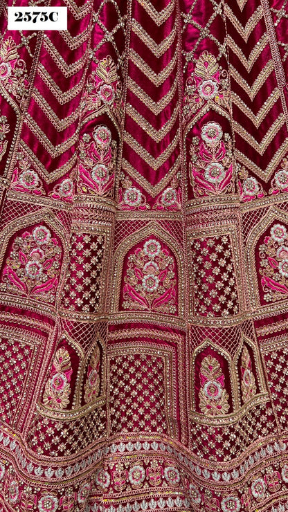 2575 Anjani Art Velvet Bridal Lehenga Choli